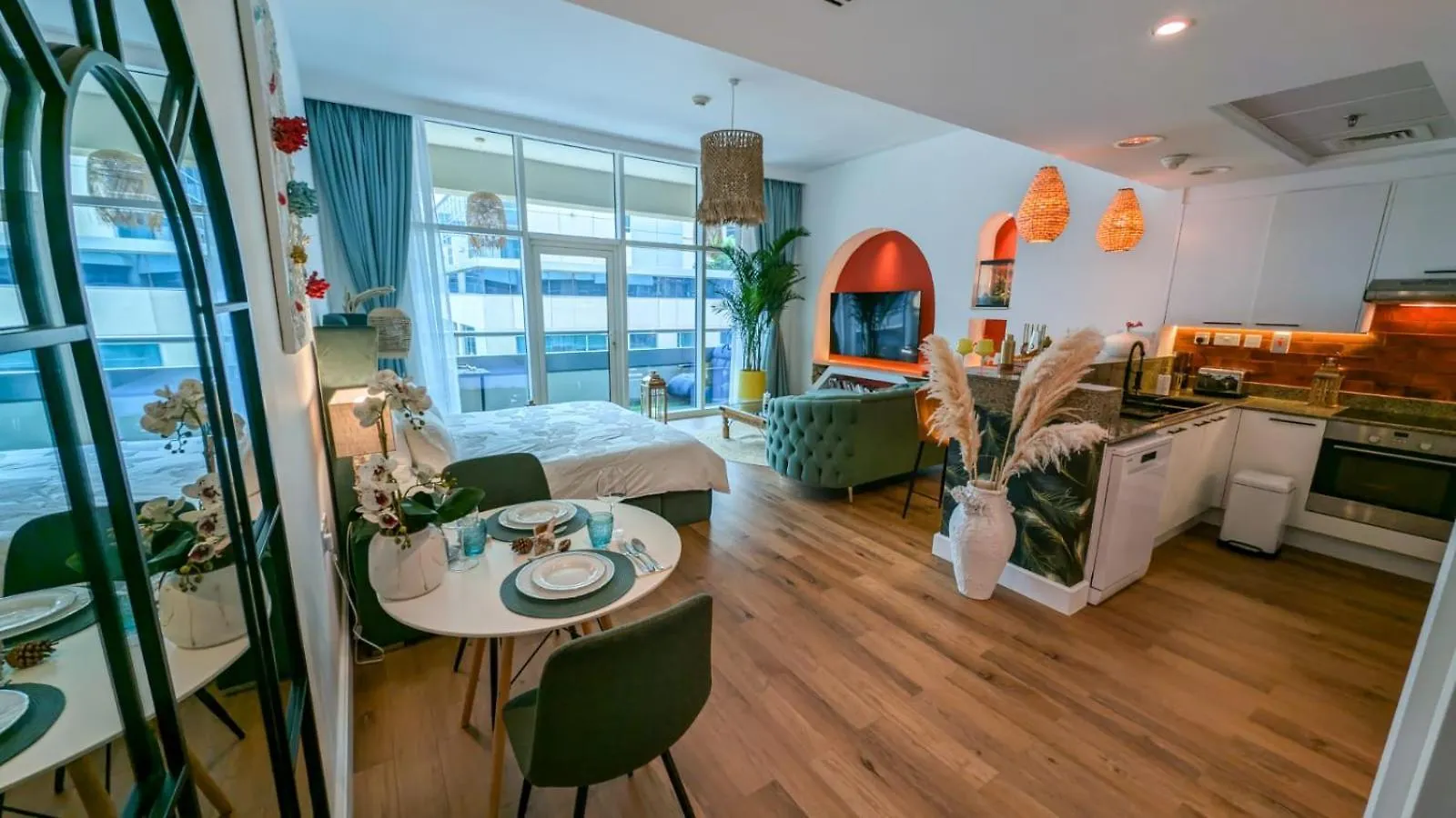 Apartment Feral Homes Studio With Burj Khalifa View Dubai