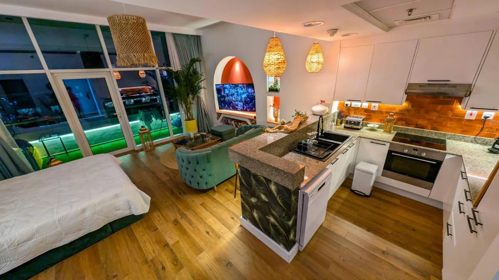 Feral Homes Studio With Burj Khalifa View Dubai Apartment